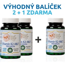 Bio Detox 2x Vitamín K2 120 tablet + 1x vitamín K2 120 tablet