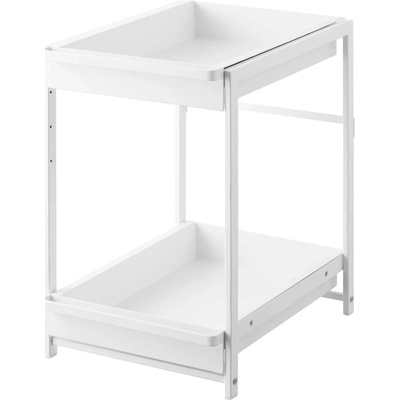 YAMAZAKI 2-patrový výsuvný organizér pod dřez Tower 1460, bílý