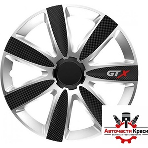 Versaco Тасове за джанти 16'' Versaco Carbon GTX - Black / Silver (56313) - avtochastikrasi