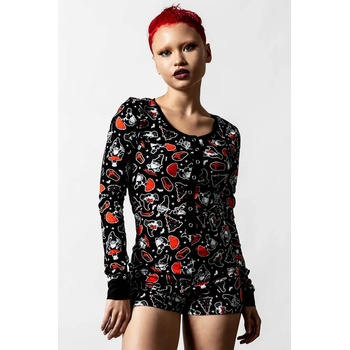Image 1 of KILLSTAR Дамски гащеризон (пижама) KILLSTAR - Gnomies - Черен - KSRA004638