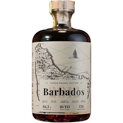 1667 Single Barrel Rum Barbados 2012 64,3% 0,7 l (karton)