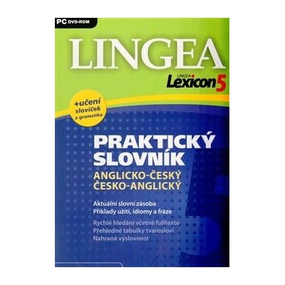 Lexicon5 Praktický slovník Anglicko-český, Česko-anglický, Jazykový software