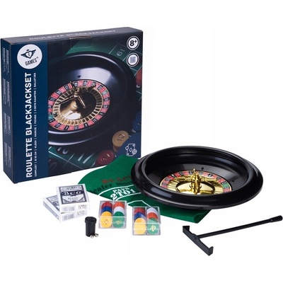 Herní set v kasinu Ruleta a BlackJack