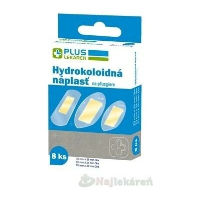 PLUS LÉKÁRNA Hydrokoloidní náplast na puchýře 8 ks