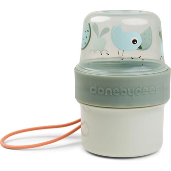 Done by Deer Контейнер за закуски Birdee двустранен S зелен (1236903)