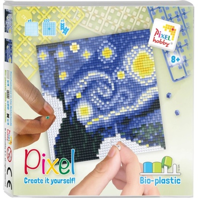 Pixelhobby Мозайка с пиксели Classic, Pixelhobby, 48x48 пиксела - Звездна нощ на Винсент ван Гог (44025-StarryNight)