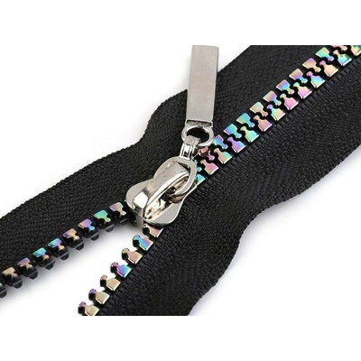 Duhový kostěný zip šíře 5 mm délka 50 cm - 148 červená