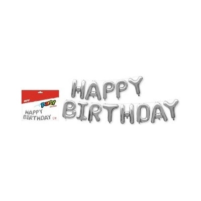 MFP 8000172 Balónik nafukovací fóliový HAPPY BIRTHDAY 40cm