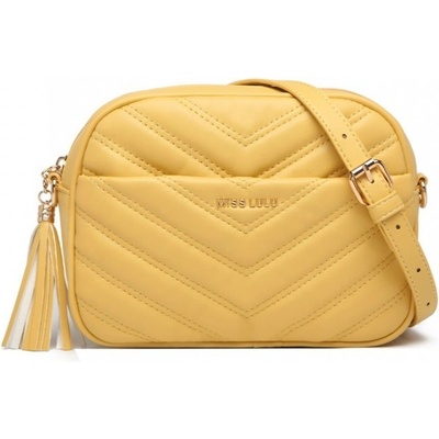 Miss Lulu dámska crossbody kabelka Anife žltá