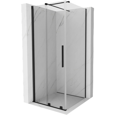 Mexen Velar плъзгаща се душ кабина 90 x 90 см, прозрачна, черна - 871-090-090-01-70 (871-090-090-01-70)