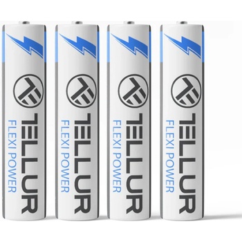 Tellur Flexi Power батерии, супер алкални, AAA LR03, 1.5V, 4 бр. /компл (TLL158551)