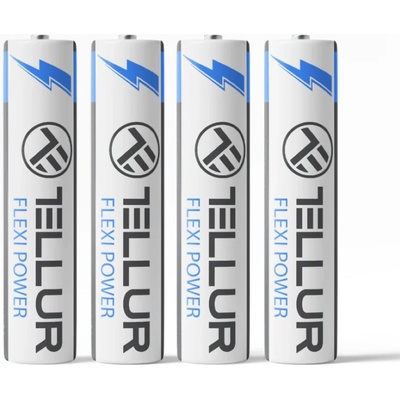 Tellur Flexi Power батерии, супер алкални, AAA LR03, 1.5V, 4 бр. /компл (TLL158551)