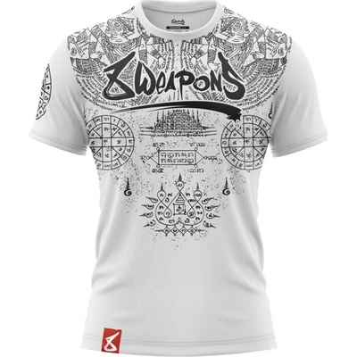 8weapons pánske tričko Muay Thai 8 weapons Yantra biele
