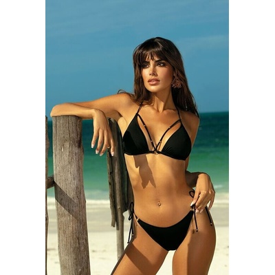 Missouri dvojdielne plavky so zlatými prvkami čierne