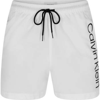 Calvin Klein Бански гащета Calvin Klein Large Logo Swim Shorts - CL White
