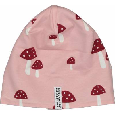 Bambusová detská fleecová čiapka Geggamoja ružová Pink Mushroom