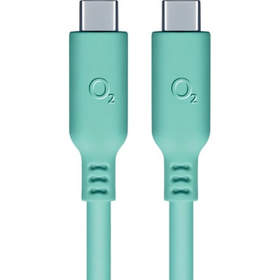 O2 197764 USB-C x USB-C, 1,2m, tyrkysový – Zboží Živě