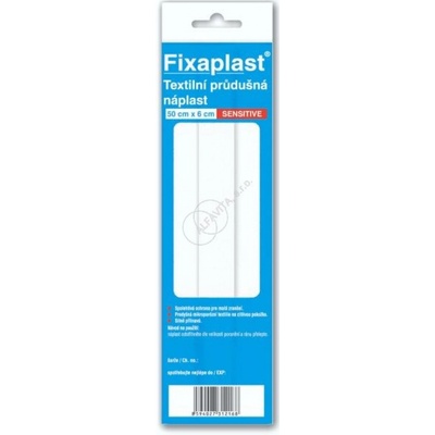 Fixaplast Sensitive 0,5 m x 6 cm nedělená s polštářkem