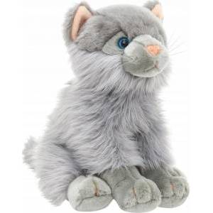 Smily Play *PLUSH cat, 37 cm. , seated, grey