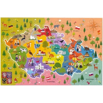 Trefl Mapa České republiky 44 dílků