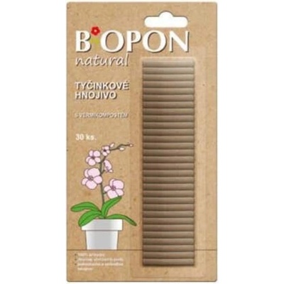Biopon Tyčinkové hnojivo s vermikompostem 30ks