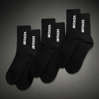 Venum Europe Venum Essential Crew Black White 3 páry