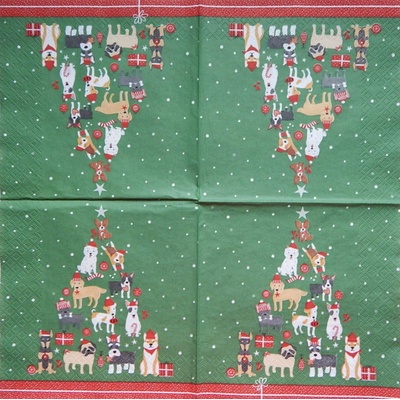 Home fashion obrúsky Pejskové vánoce 33x33cm