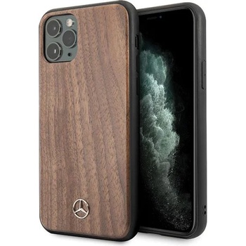 Mercedes-Benz Кейс Mercedes Wood Line Walnut за Apple iPhone 11 Pro Max, Кафяв (KXG0019775)