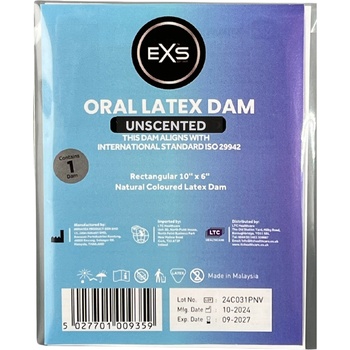 EXS Condoms Oral Dam Natural 1 pc