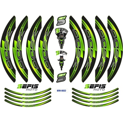 SEFIS PREMIUM ST 1 dvoudílné polepy na kola Kawasaki Z900