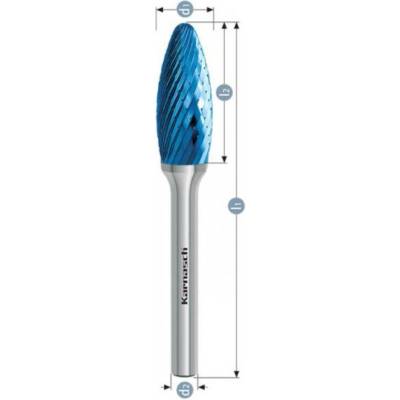 Karnasch Professional Tools HP-1 plamínek technická fréza povlakovaná - 11.5077-010