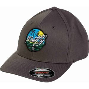 Meatfly шапка с равна козирка Raptor Flexfit Beach / Dark Grey | Сива Meatfly | Siv | МЪЖЕ | S/M