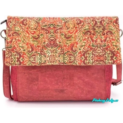 Crossbody korková kabelka červená
