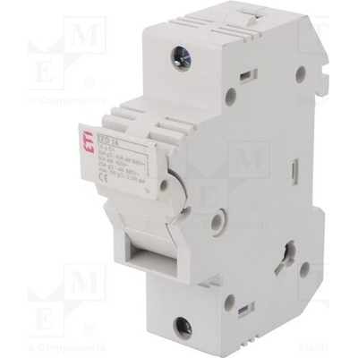 ETI POLAM 002560001 Pojistkový odpojovač; 14x51mm; na přípojnici DIN; 50A; 690VAC