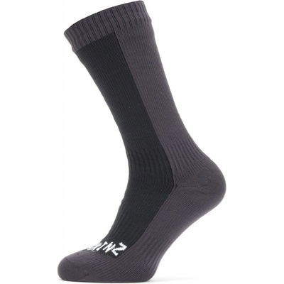 SealSkinz Nepremokavé ponožky Starston čierna/sivá