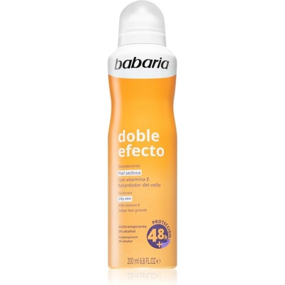 Babaria Deodorant Double Effect антиперспирант-спрей за забавяне растежа на космите 200ml