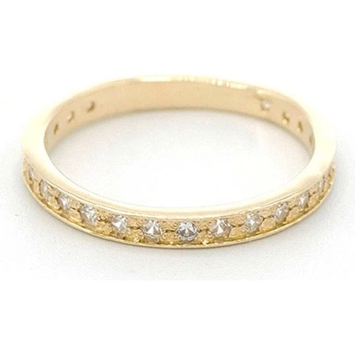 B&B Goldinvestic Zlatý prsten se zirkony N5995