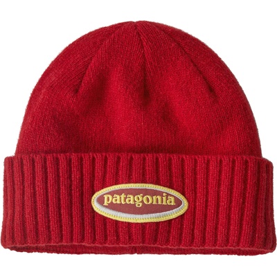 Patagonia Зимна шапка (beanie) Patagonia Brodeo Beanie - Oval Logo: Amanita Red - размер One Size (204-3175-4511)