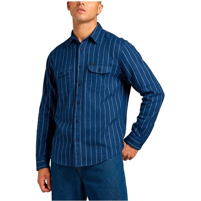 Lee Риза с дълъг ръкав Lee Worker Long Sleeve Shirt - Blue