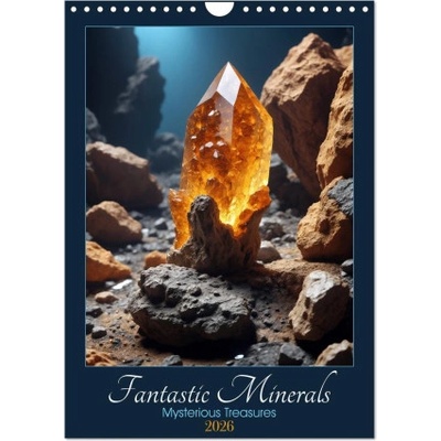 Calvendo Fantastic Minerals - Mysterious Treasures (Wall Calendar 2026 DIN A4 portrait), CALVENDO 12 Month Wall Calendar | Calvendo, Sebastian Luedke