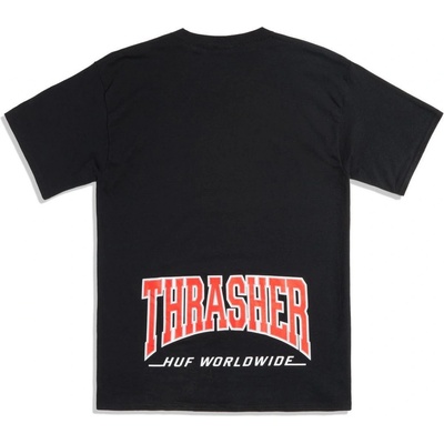 Triko HUF × Thrasher High Point t-shirt Black