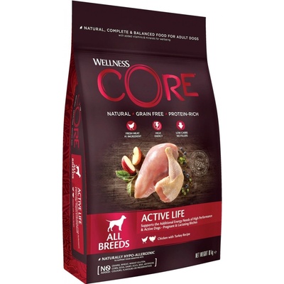 Wellness Core Adult Active Life All Breeds Chicken & Turkey 10 kg