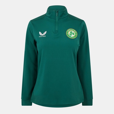 Castore Ireland Matchday Quarter Zip 2023 Womens - Green
