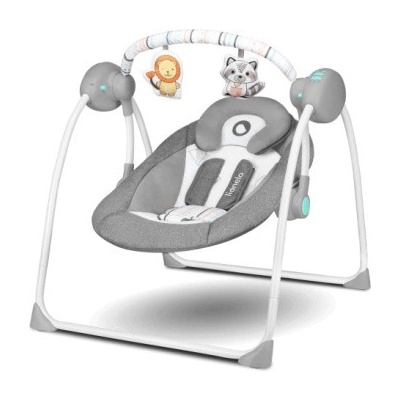 Lionelo Dětské houpací křesílko Ruben Stone Grey Turquoise - modré 140531