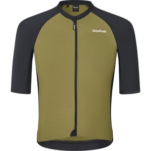 GripGrab Мъжка фланелка с къс ръкав за колоездене GripGrab Grinta Short Sleeve Jersey Cycling jersey - Olive Green - размер M (056-3867-0212)