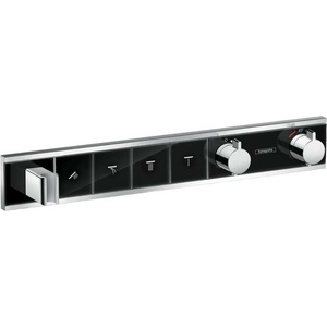 Hansgrohe RainSelect - Смесител за вграждане за 4 консуматора, черно/хром 15357600 (15357600)