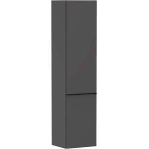 Hansgrohe Xelu Q - Шкаф висок 40x165x35 см, 2 врати, панти отляво, матово сиво/матово черно 54136670 (54136670)