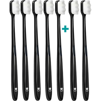 Nanosmile Ultrajemný zubní kartáček Black 7 ks