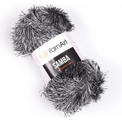 YarnArt Samba K64 černo-bílá