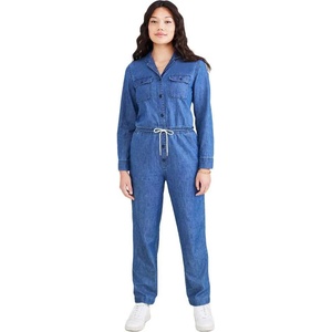 DOCKERS Гащеризон Dockers Long sleeve jumpsuit - Blue (Medium Indigo Stonewash)